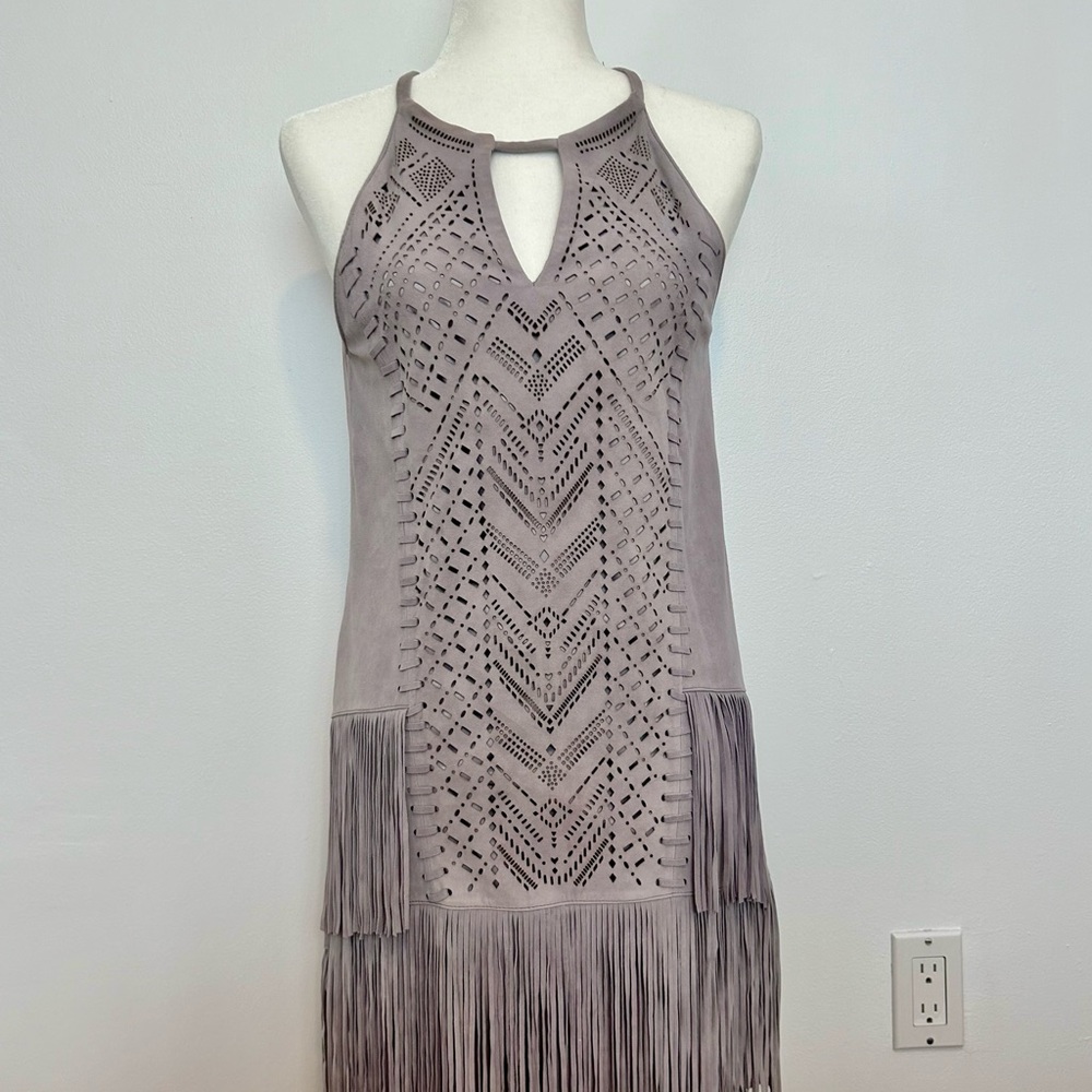 Parker lavender Fringe Dress